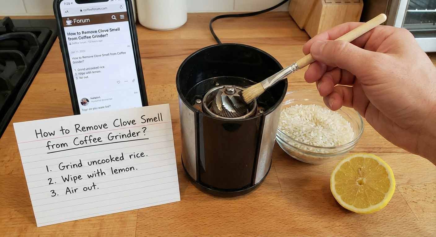How to Remove Clove Smell from Coffee Grinder?