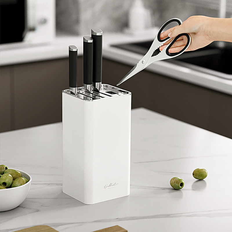 Kitchen Knife Holder YM.6554 - Premium Desktop Knife Stand & Organizer - Detail View 3