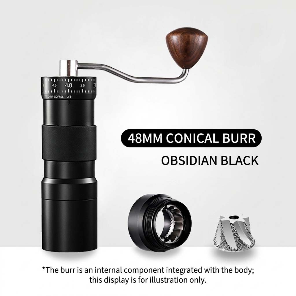 R55 Pro 48mm Ghost-Tooth Hand Grinder - Manual Coffee Grinder