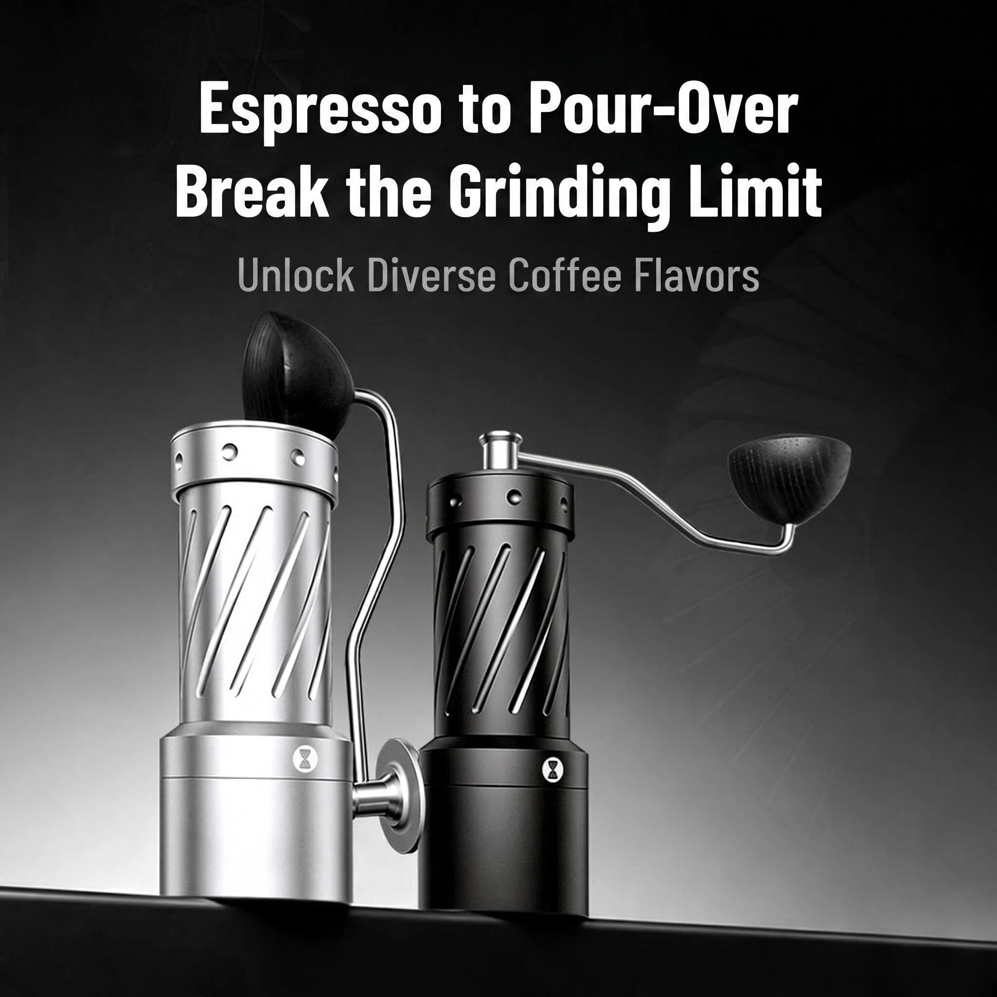 GP49 49mm Titanium Burr Manual Coffee Grinder - Detail View 1